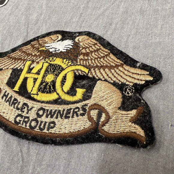 HOG Harley Owners Group Eagle Wings Brown Patch HD Biker Vest Rider Emblem Chrty - Picture 8 of 9